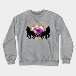 Pink heart Crewneck Sweatshirt